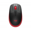 Mouse Logitech M190 Full-Size Wireless Red 2.4Ghz